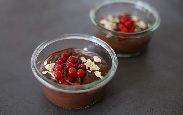 Budino di cachi al cacao