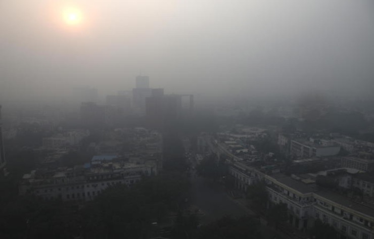 Inquinamento a Nuova Delhi India