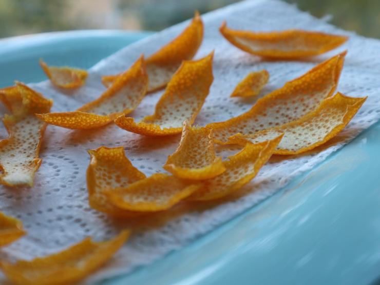 Scorze d'arancia essiccate