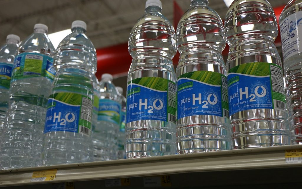 bottiglie plastica supermercato
